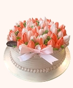 Bánh Kem hoa tulip nhân Socola (Mẫu 02)