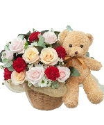 Cutie bear and rose 4