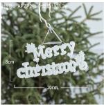 1688 Chữ merry christmas nhũ trắng