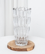 Bình thủy tinh họa tiết loe nhọn 29.5cm