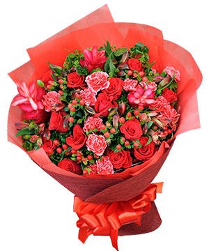 Husband'S Or Wife'S Birthday Red Love Happy Birthday Flowers