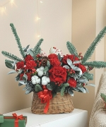 Giỏ thông tươi Noel 06